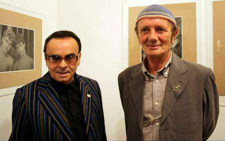Tony Patrioli e Ivan Teobaldelli all'inagurazione della mostra.